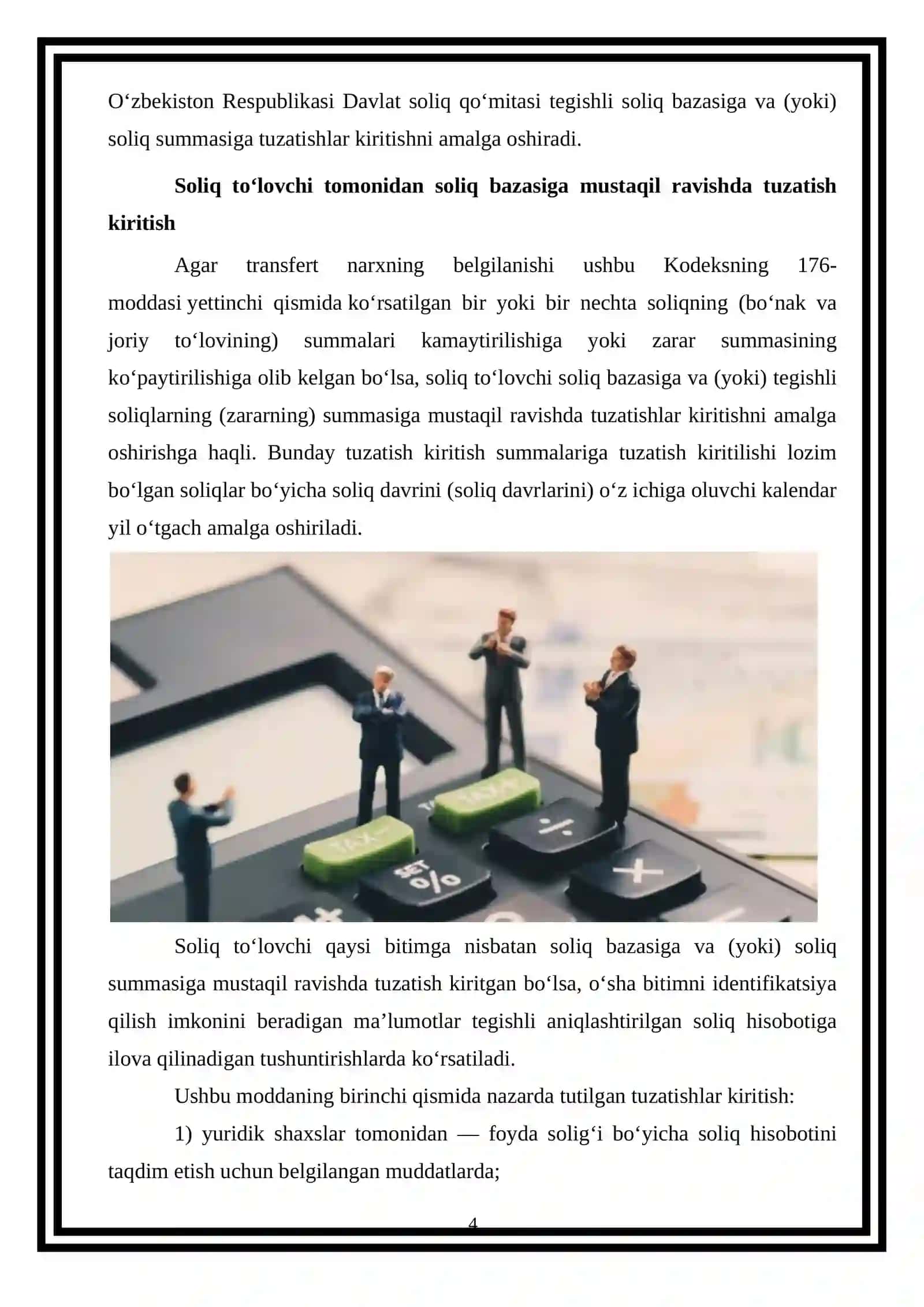 Transfert narxni belgilashda soliq nazorati 4