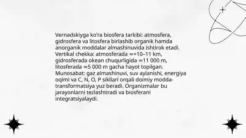 V.I.Vernadskiy biosfera haqida taʼlimoti 4