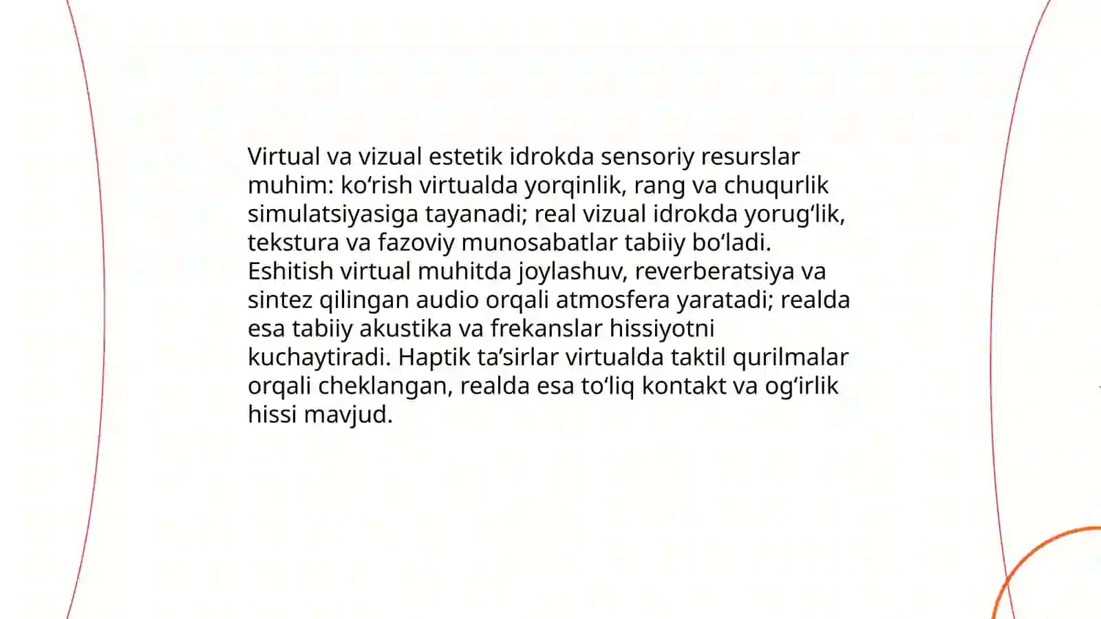Olamni virtual va vizual estetik idrok etishning farqlari 4