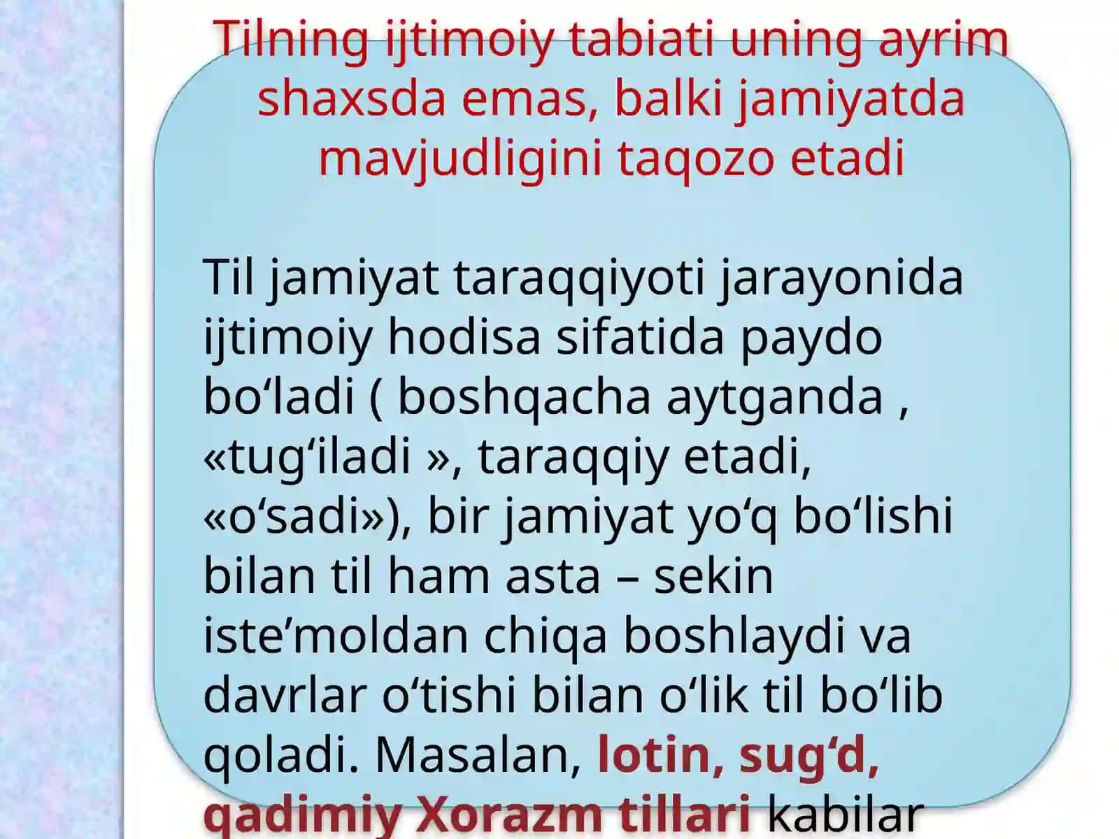 Tilning ijtimoiyt tabiati 4