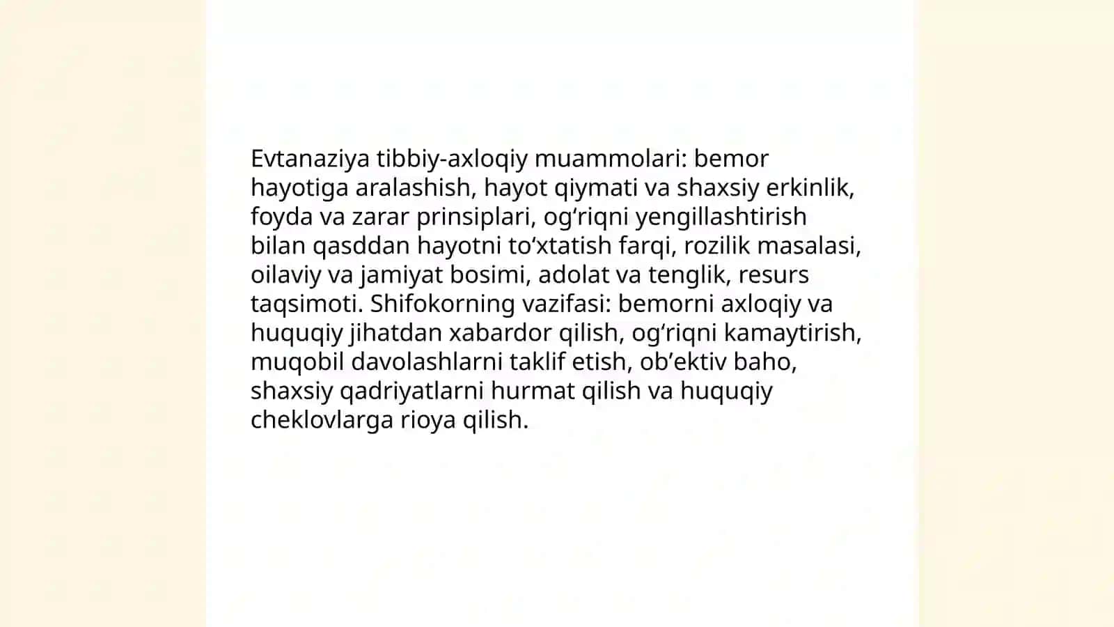 Evtanaziya muammolari 4