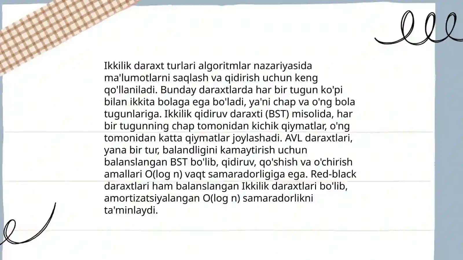 Daraxt ma'lumotlar tuzilmasi asoslari 4