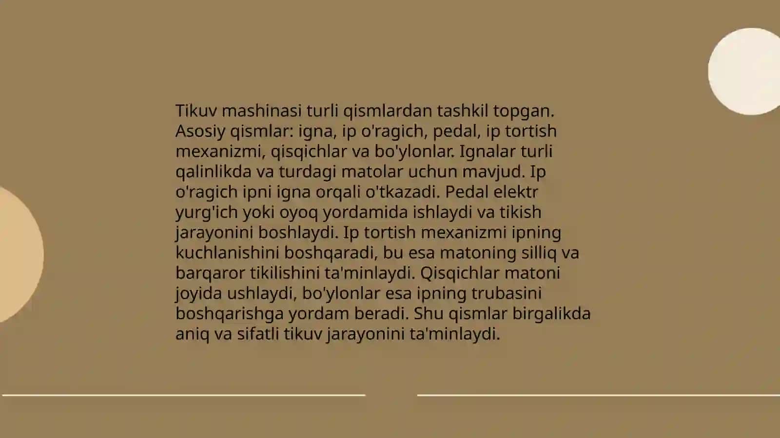 Tikuvchilik mashinalarni ishlatish 4
