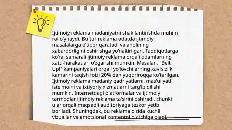 Reklamaning ijtimoiy mazmun-mohiyati 4