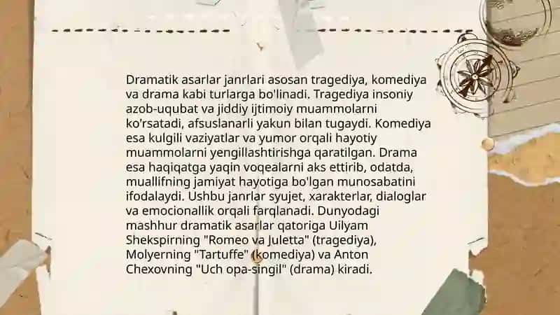 Dramatik asarlarni tahlil qilish metodikasi 4
