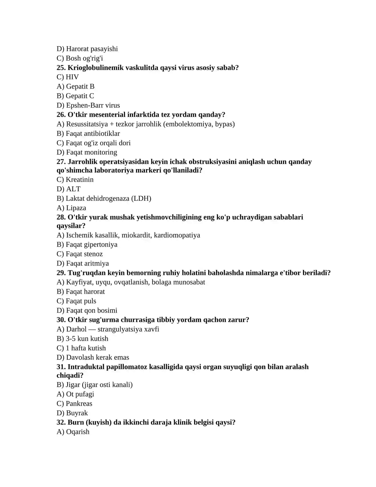 Laboratoriya test savollari 4