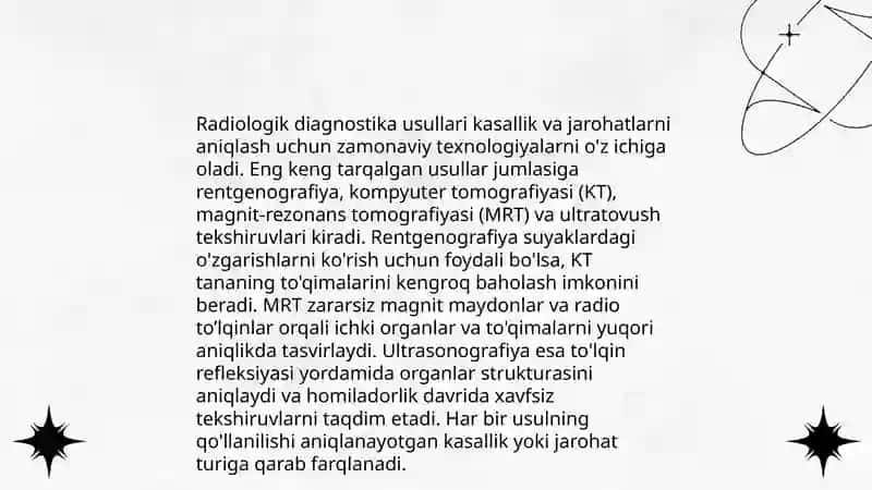 Jigar va o't yo'llarining nurli tekshirish usullari, ularning afzalliklari 4