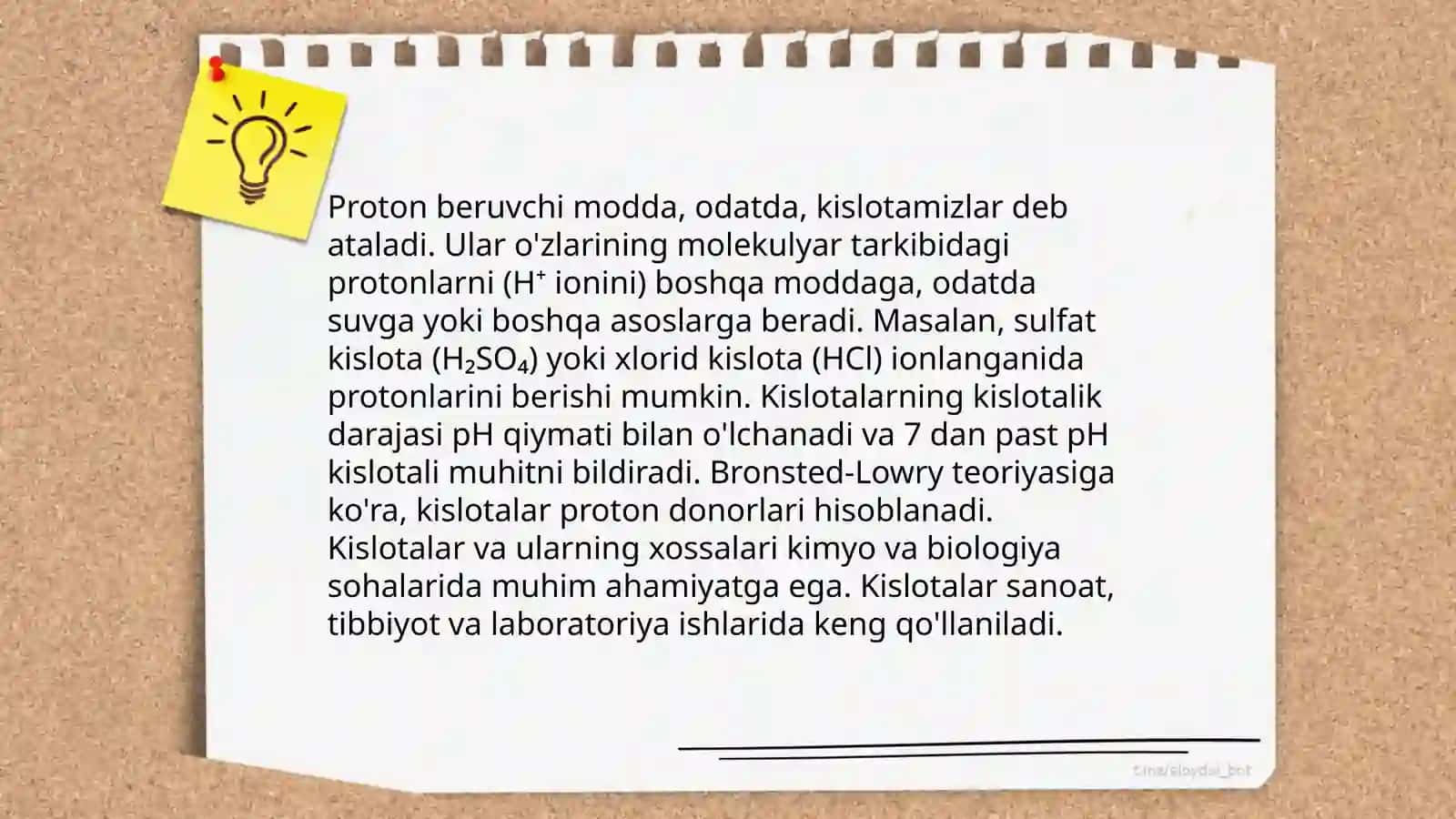 Kislota va asoslarning protolitik nazariyasi 4