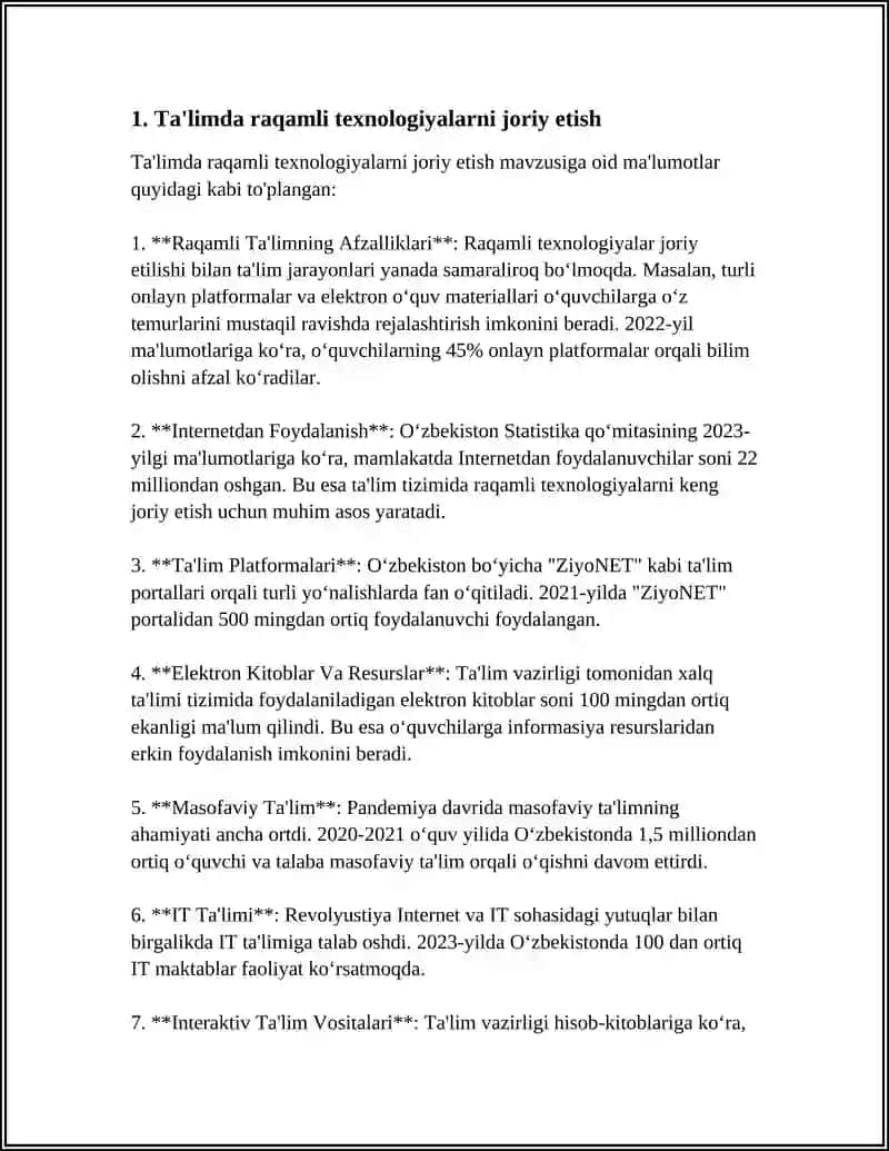 PROFESSIONAL TA’LIMI RIVOJLANISHINING ASOSIY TENDENTSIYALARI 4