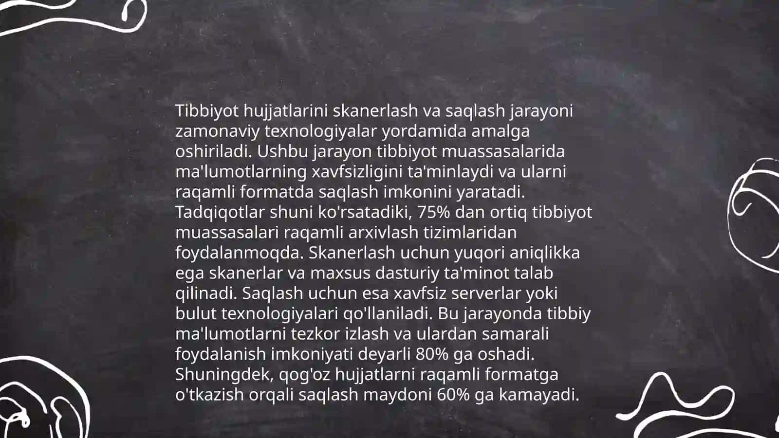 Tibbiyot axborotlarini arxivlash usullari 4