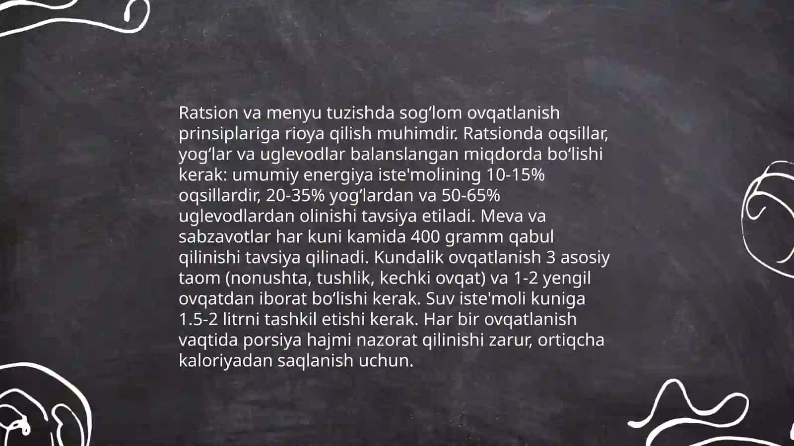 Oziqlanish gigiyenasi 4