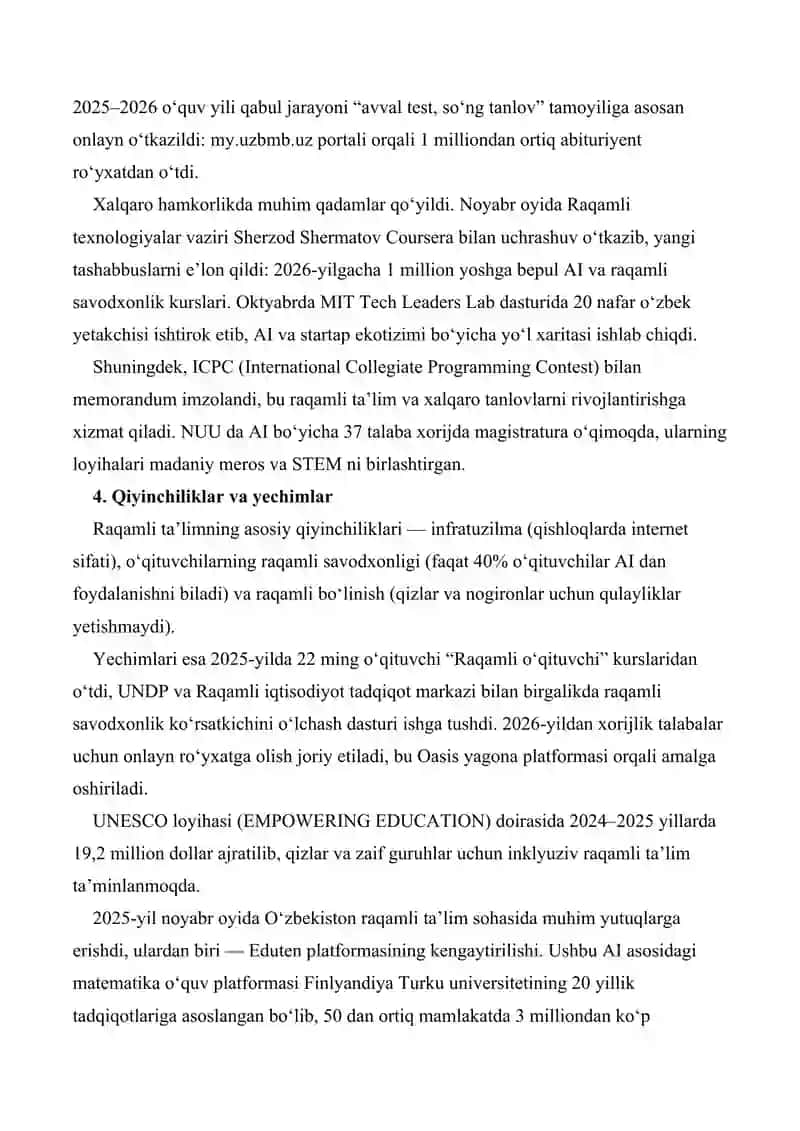 Talim jarayonida innavatsion metodlardan foydalanish. 4