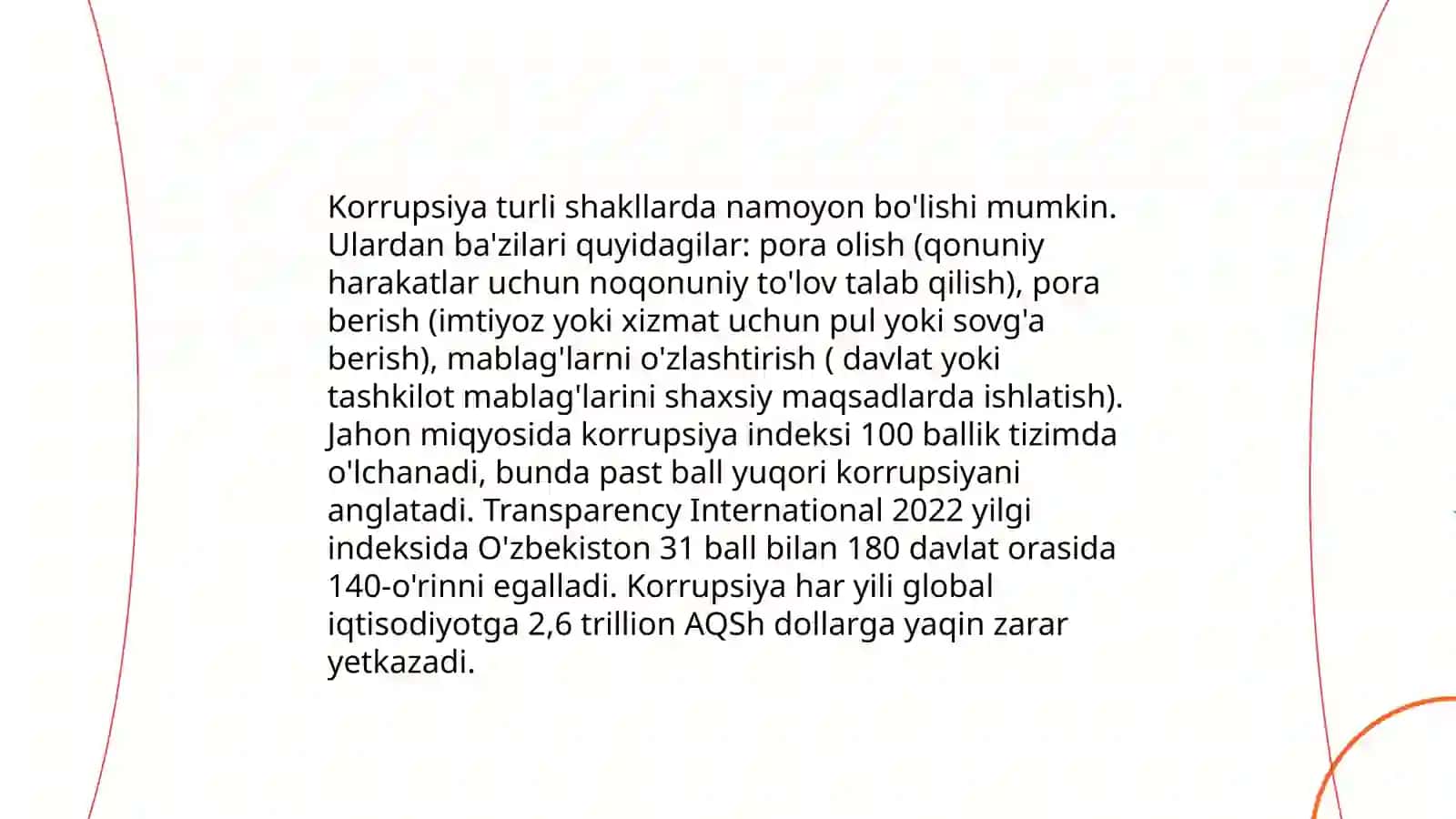 Korrupsiya va uning oqibatlari, sabablari 4