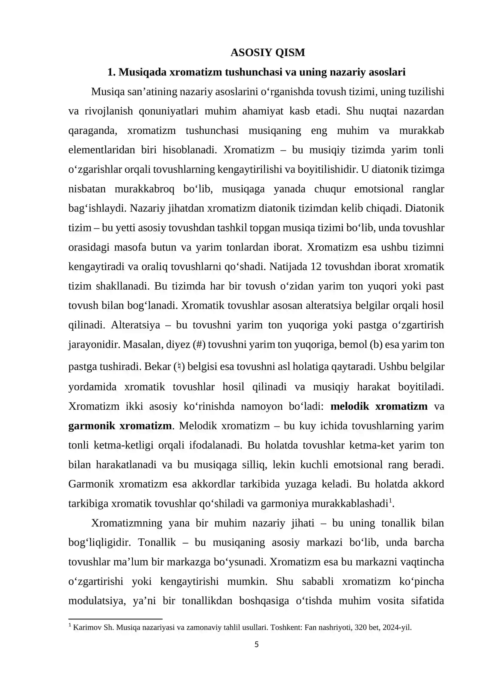 Musiqada xromatizm tushunchasi 4