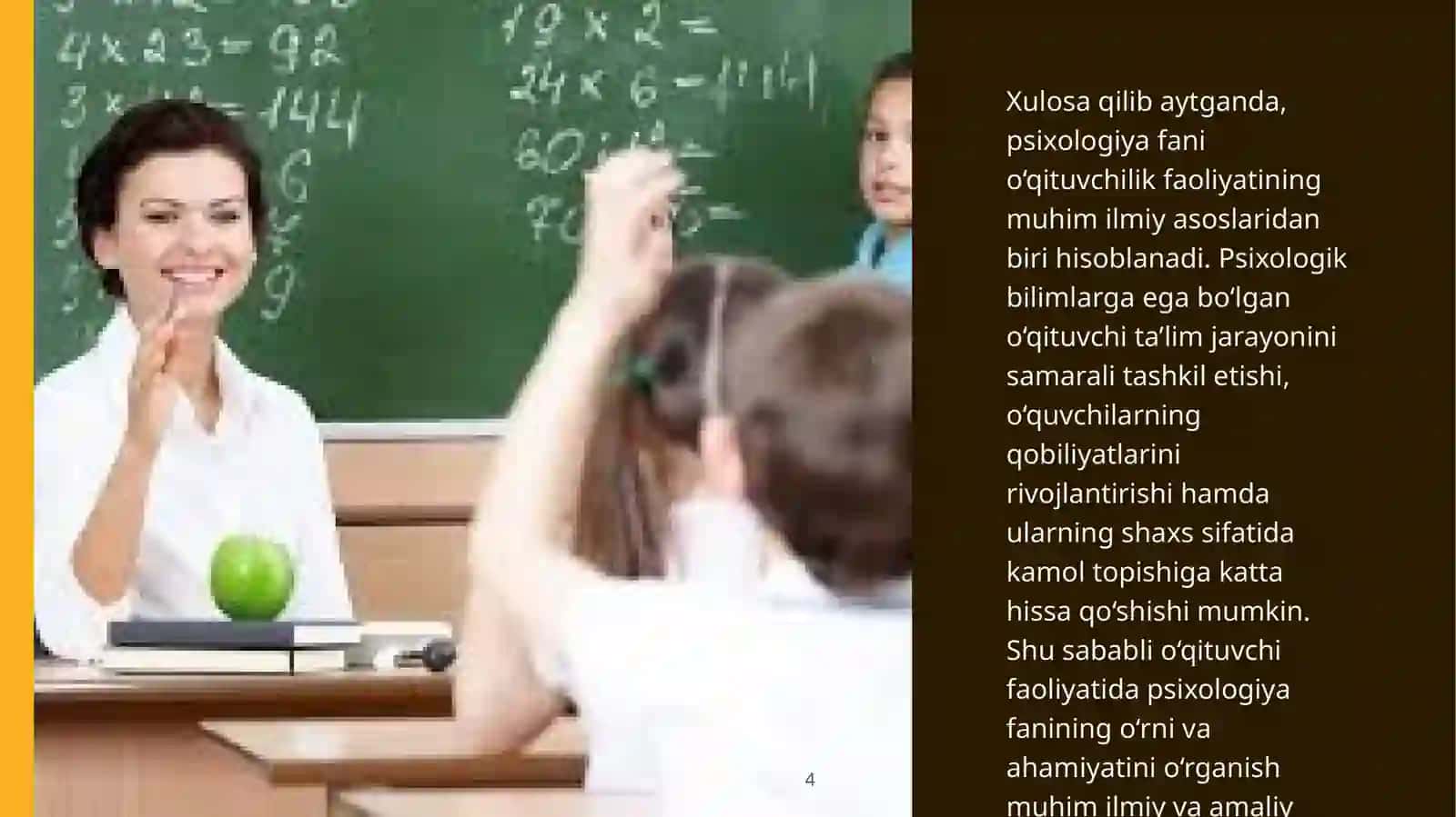O’qituvchilik kasbi va psixologiya 4