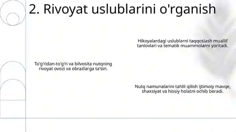 Nutq uslublarining qiyosiy tafsifi 4