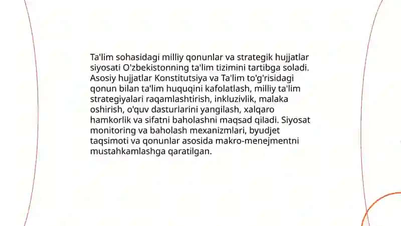 O'zbekistonda ta'lim siyosati 4
