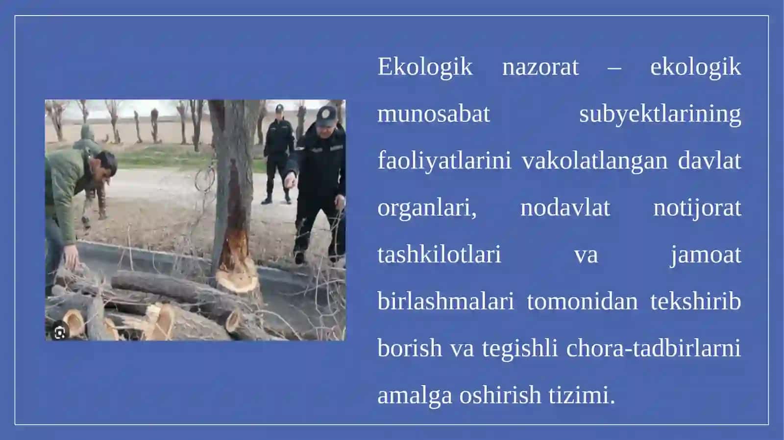 EKOLOGIK KADASTR, NAZORAT VA EKSPERTIZA 4