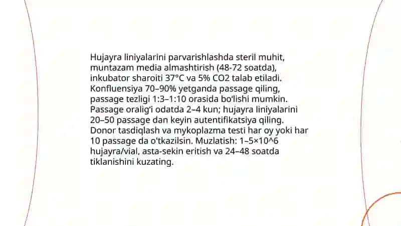 Hujayra muhandisligidagi texnologik jarayonlar 4