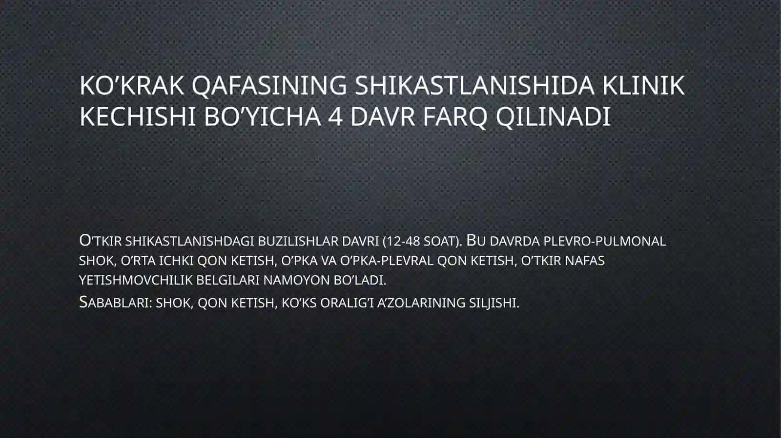 Bolalarda ko’krak qafasi a’zolarining yopiq shikastlanishi 4
