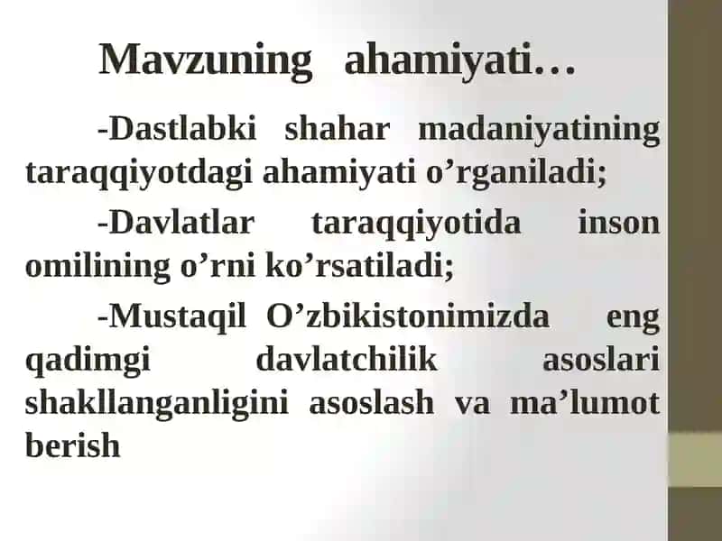 O‘zbekistonning davlatchilik tarixi 4