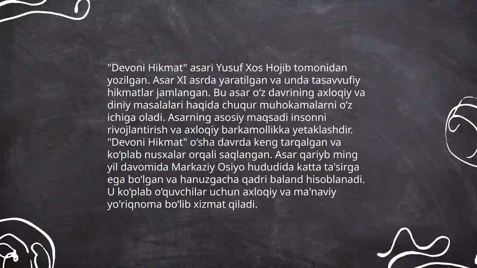 Ahmad Yassaviyning -Devoni hikmat asari tôgʻrisida 4