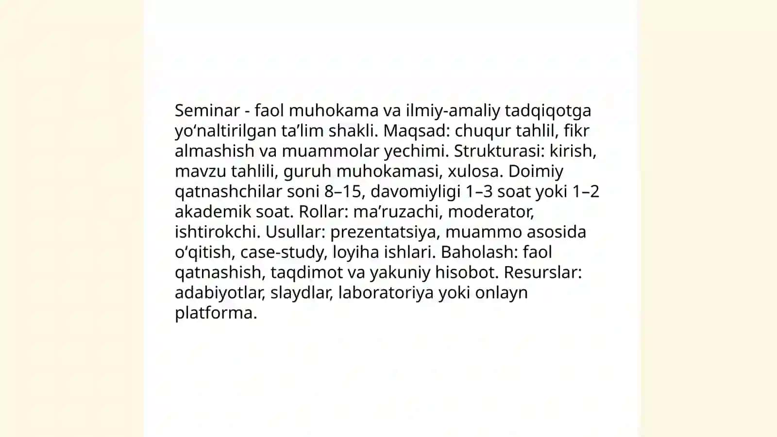 Ta’limni tashkil etish shakllari 4