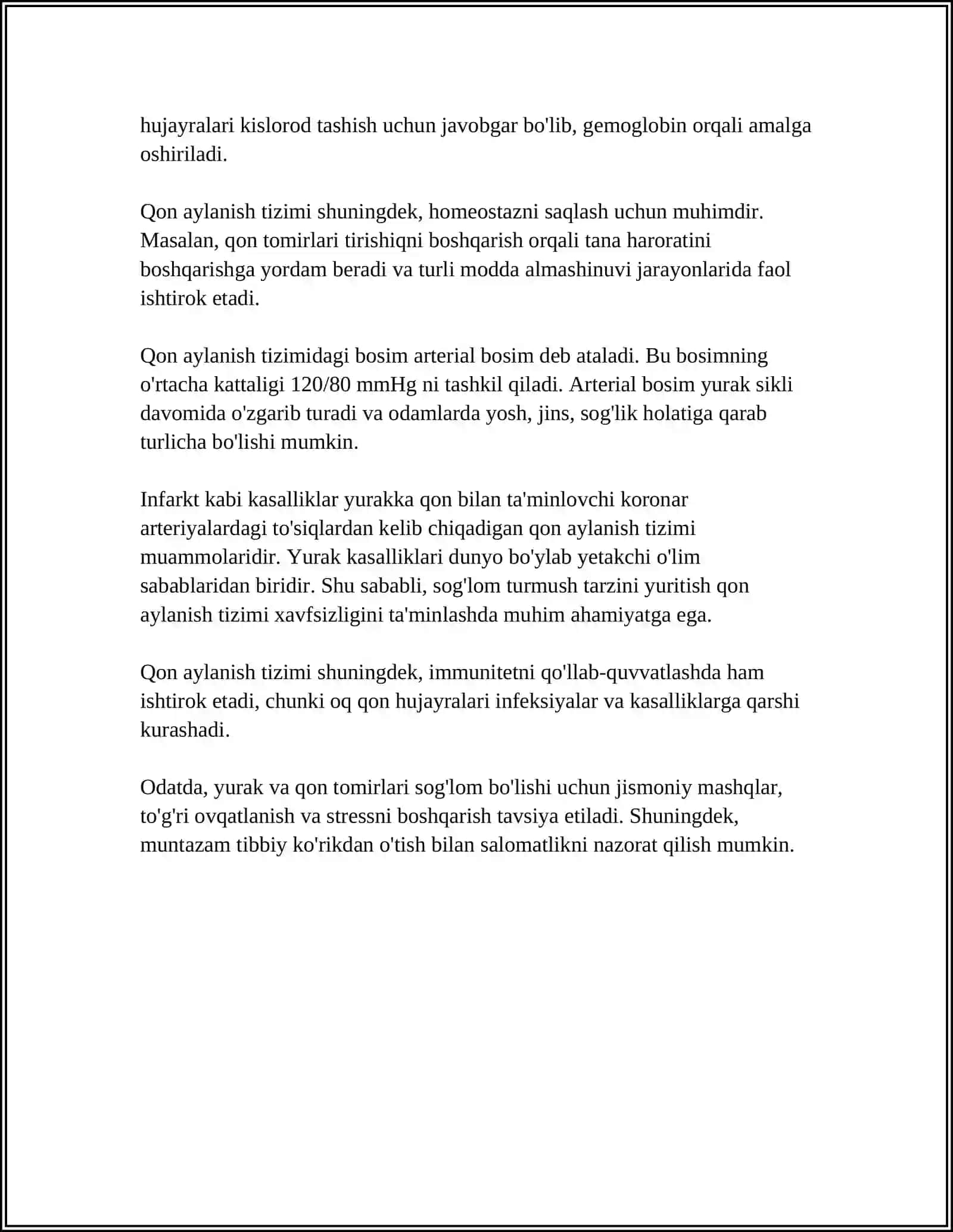 QON AYLANISH TIZIMI 4