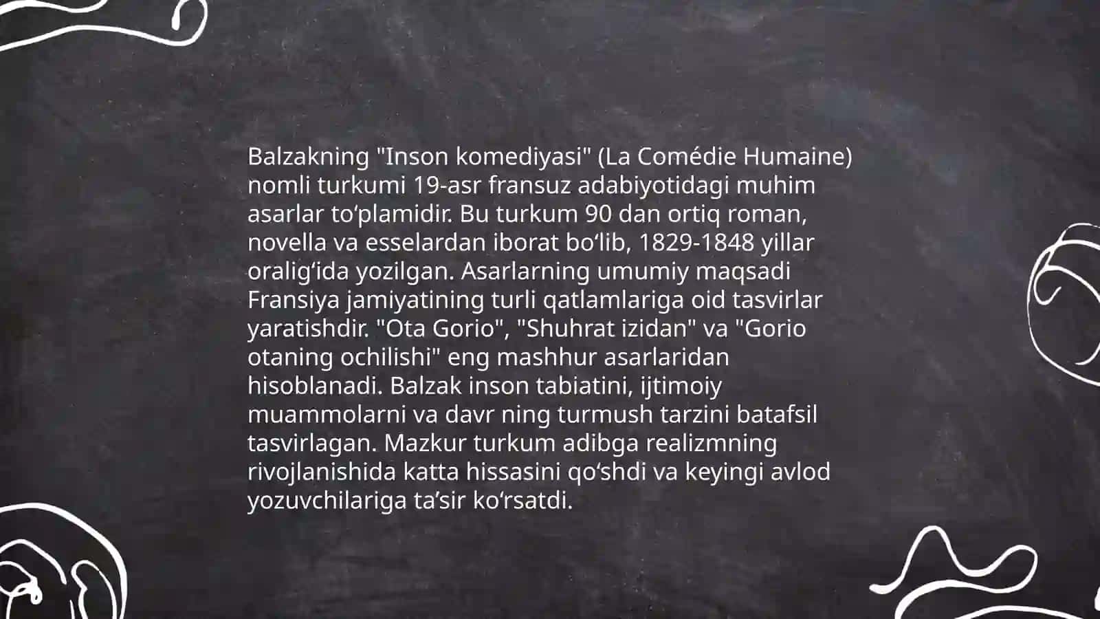 Balzakning asarlari haqida 4