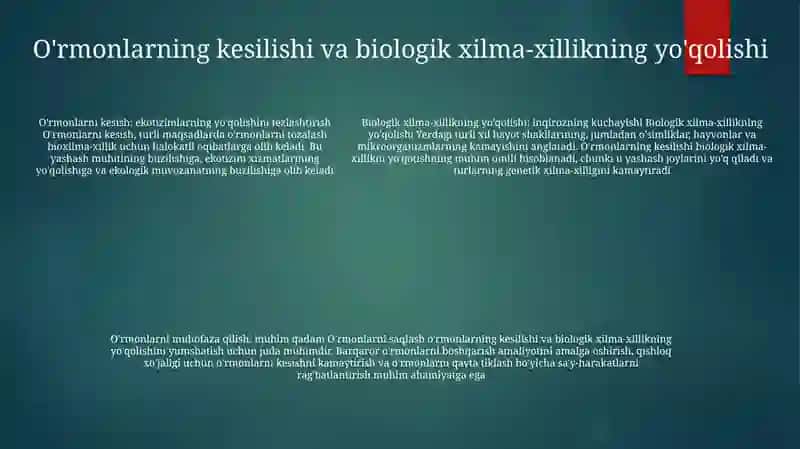 Ekologiyani Asraymiz 4