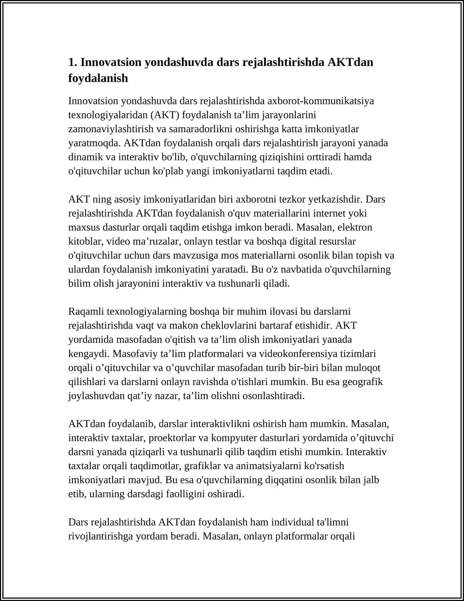 INNOVATSION YONDASHUVDA AKTDAN FOYDALANISH 4