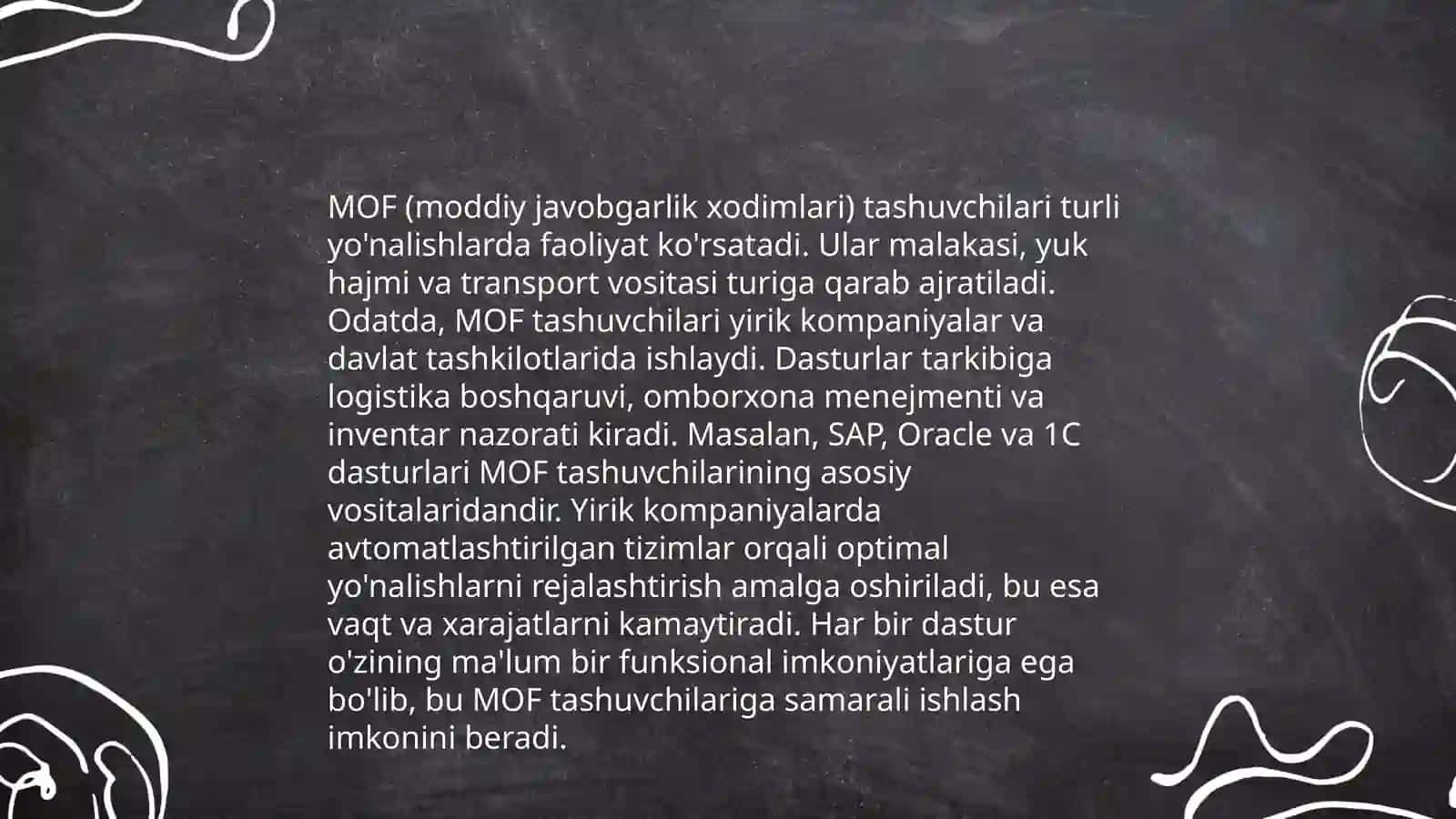MOF tashuvchilar iqtisodiy ahamiyati 4