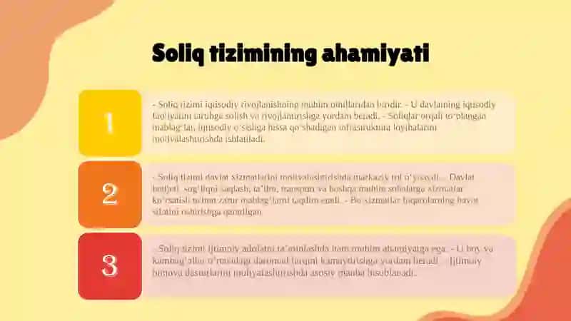 Soliqlar va byudjet tizimi 4