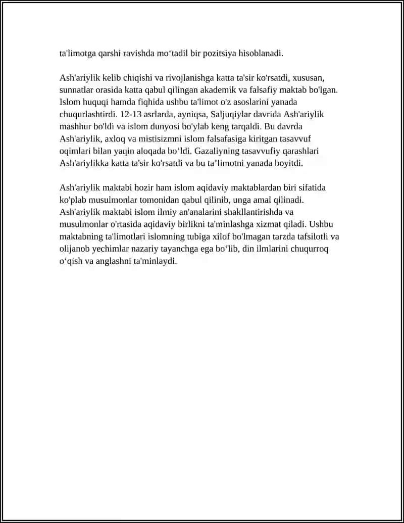 ISLOM DININING AQIDAVIY MAKTABLARI 4