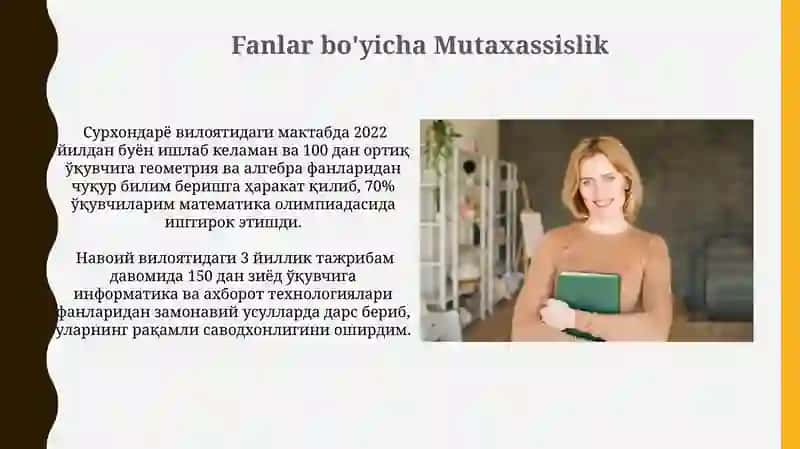 Kasbim tarixi(òqituvchi) 4