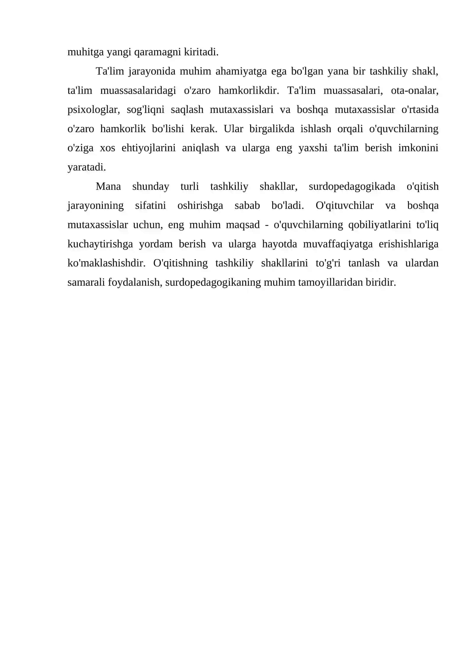 SURDOPEDAGOGIKADA O'QITISHNING TASHKILIY SHAKLLARI 4