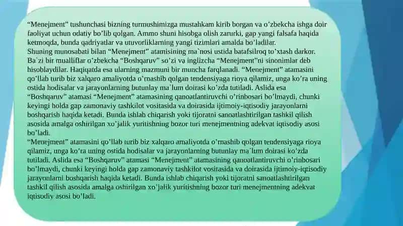 Menejment fani asoslari 4