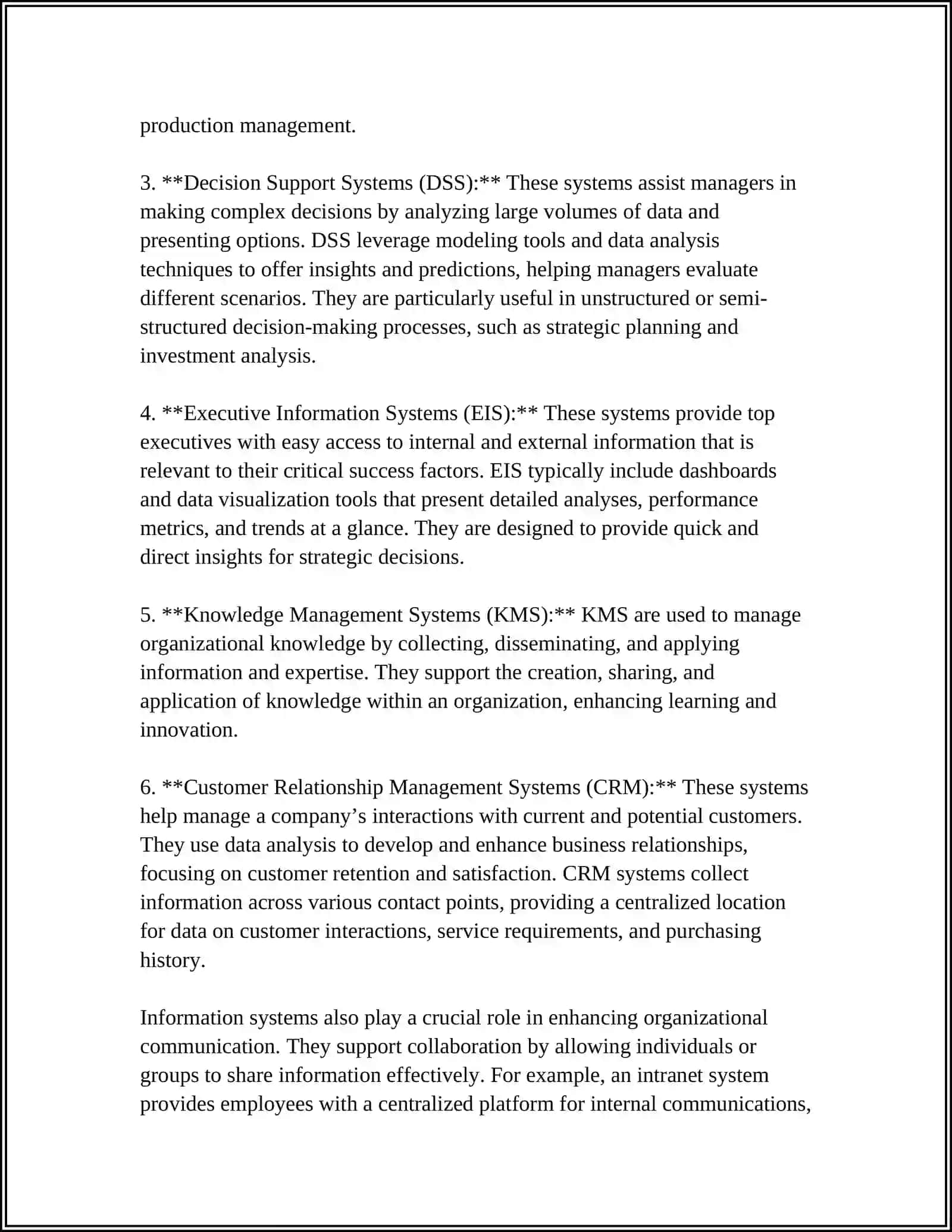 THE CONCEPT AND STRUCTURE OF INFORMATION SYSTEMS 4