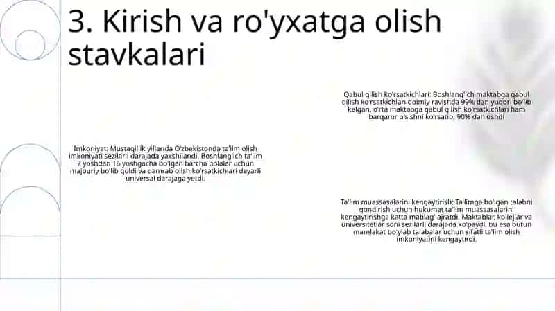 Mustaqillik Yillarda O'Zbekistonda Talim Tizimi 4