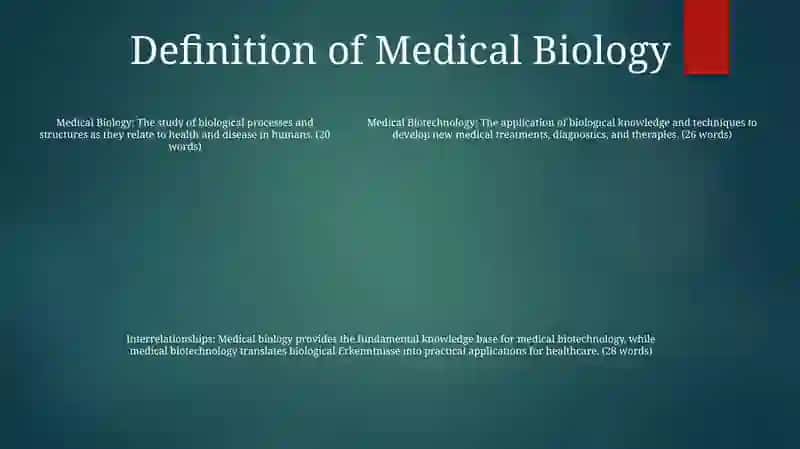 Medical Biology And Biotechnology And Their Interrelationships 4
