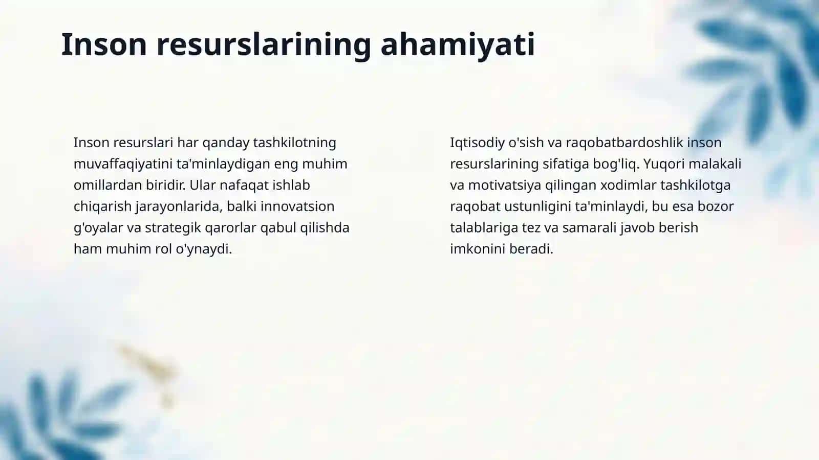 Inson resurslarini strategik boshqarish 4