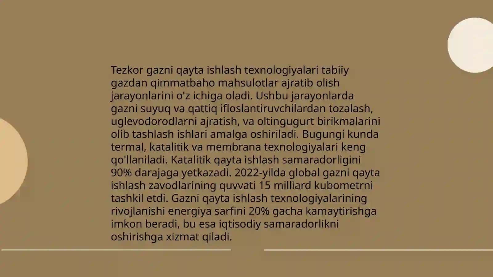 Gazni dastlabki tozalash usullari 4