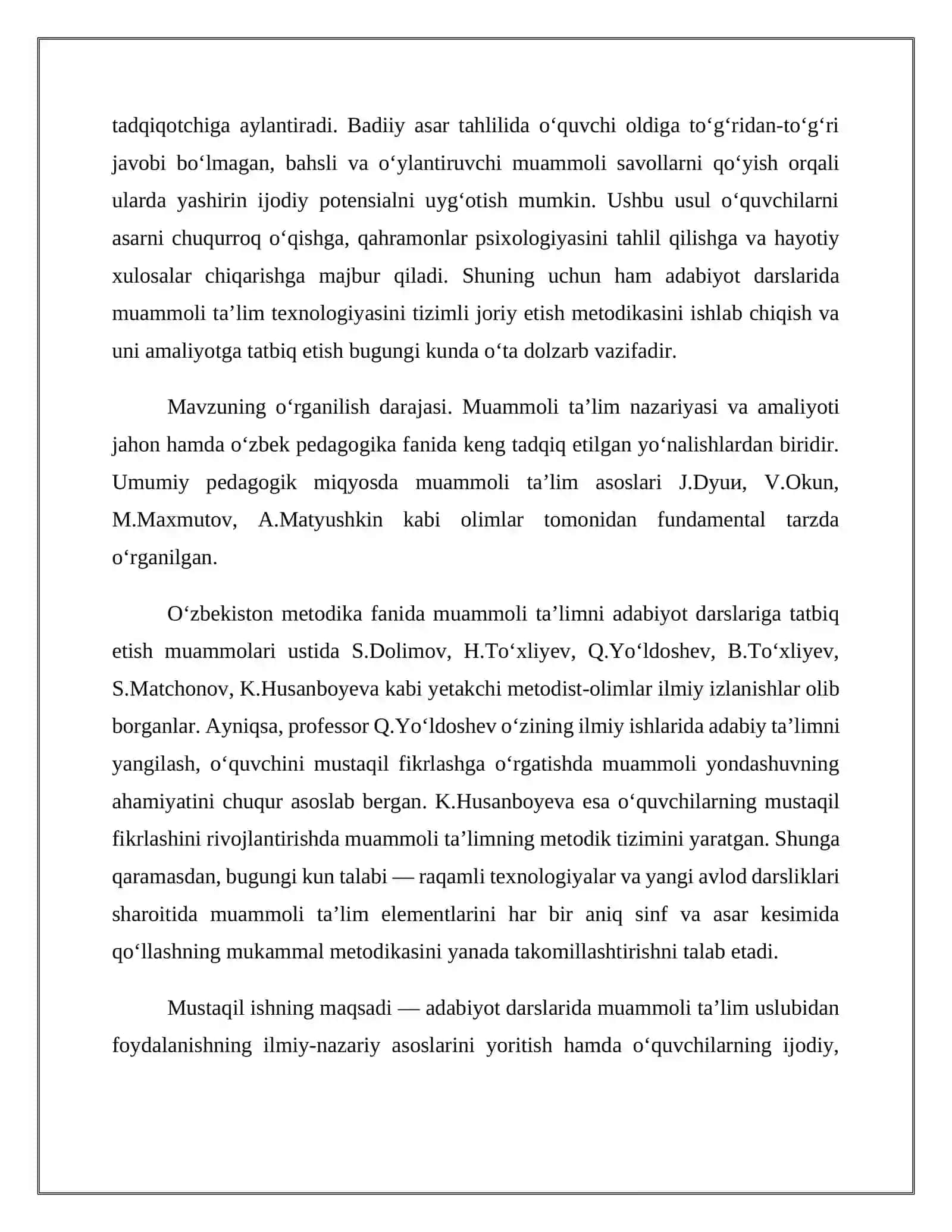 Adabiyot darslarida muammoli ta’limning nazariy asoslari 4