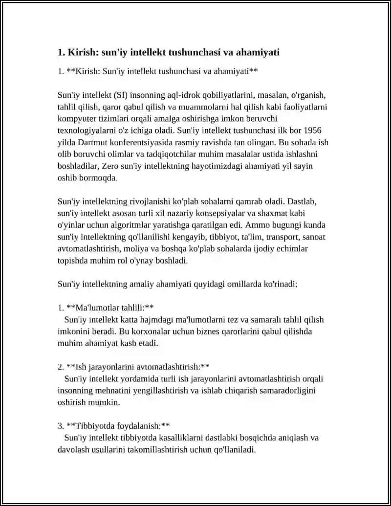 SUNʼIY INTELLEKT RIVOJLANISH TARIXI 4