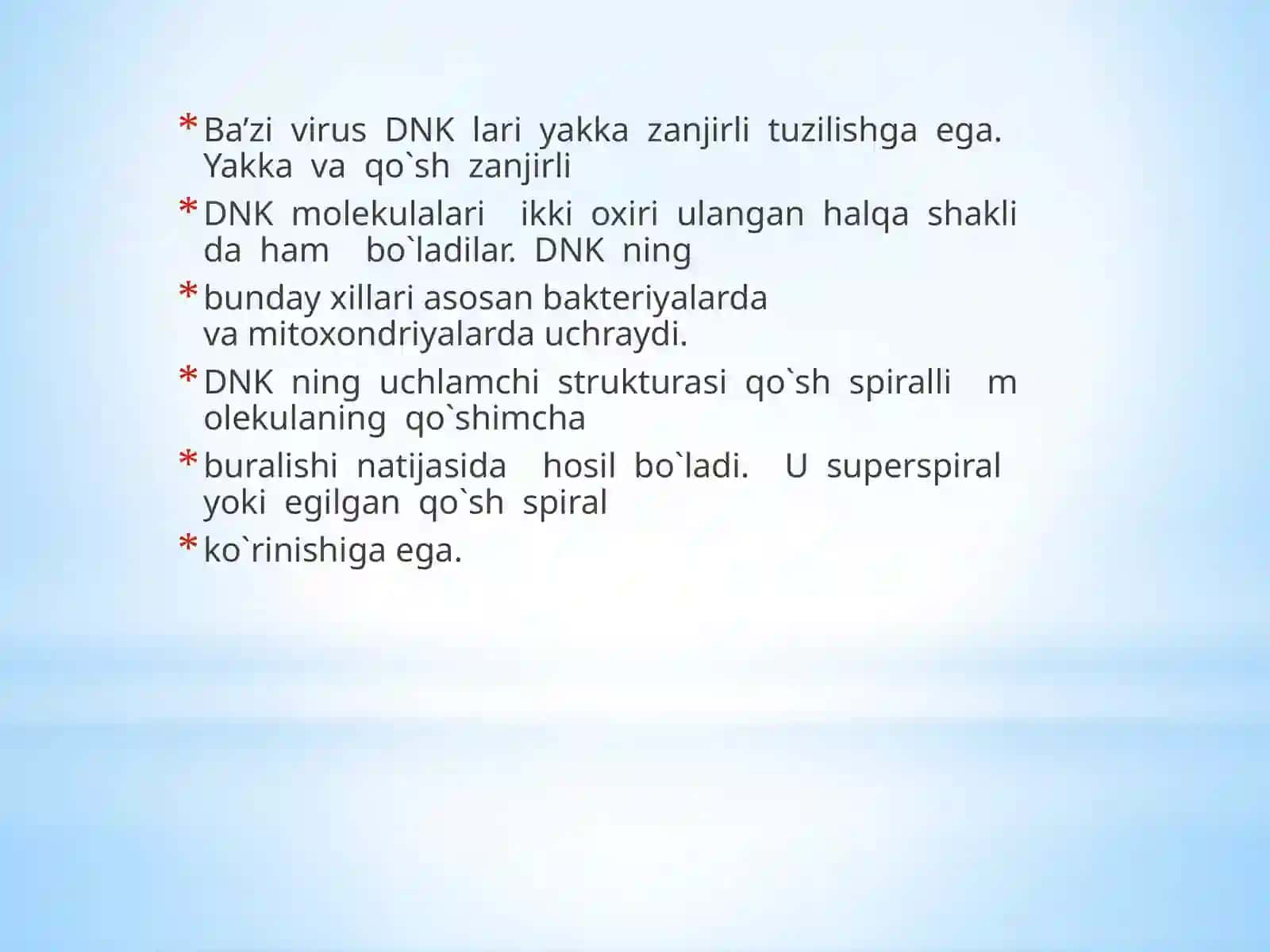 DNK qo'sh spiralicha rqoff qoidasi 4