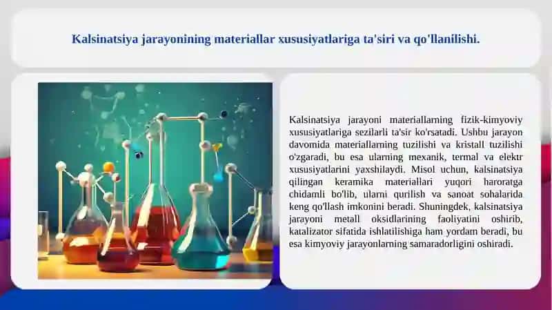 Kalsinatsiya jarayonining fizik kimyoviy asoslari 4