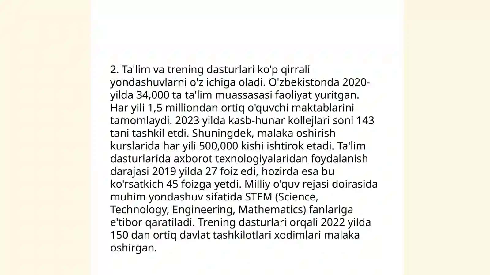 Rivojlanish markazlari faoliyati 4