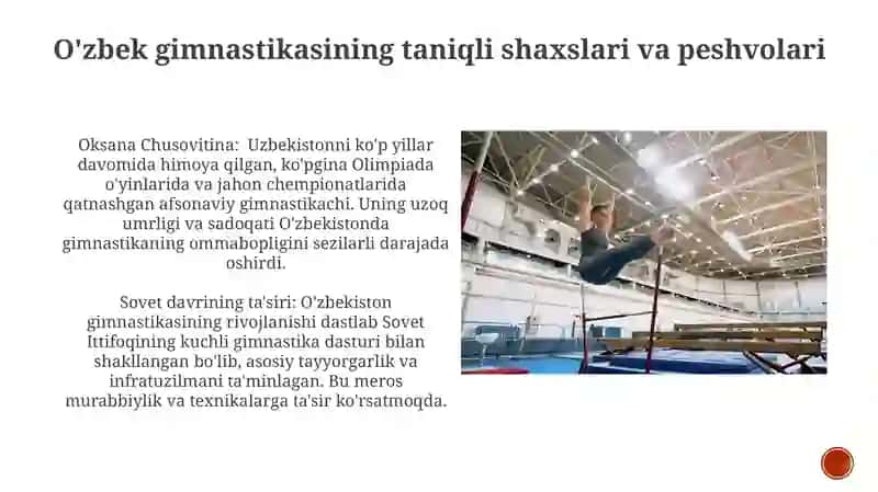 O'zbekistonda badiiy gimnastika rivojlanish tarixi 4