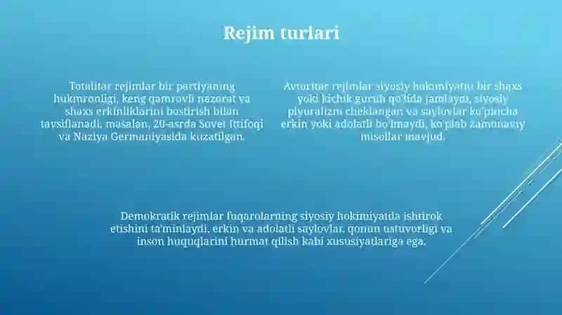 Siyosiy rejimlar 4
