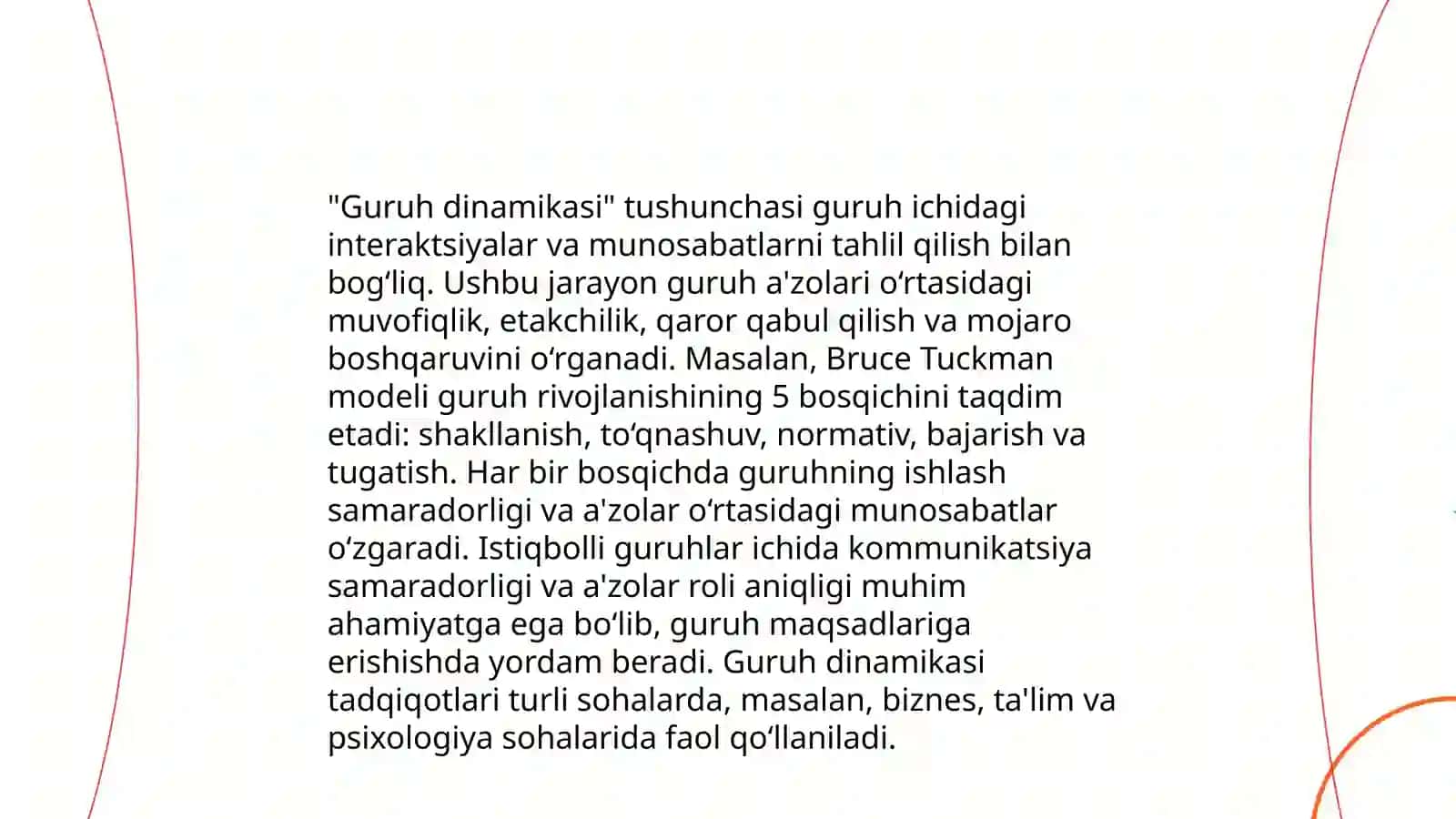Kichik guruhlar tushunchasi 4
